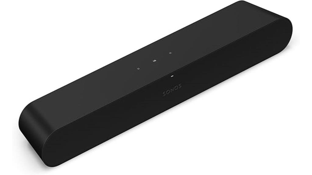 compact black tv soundbar