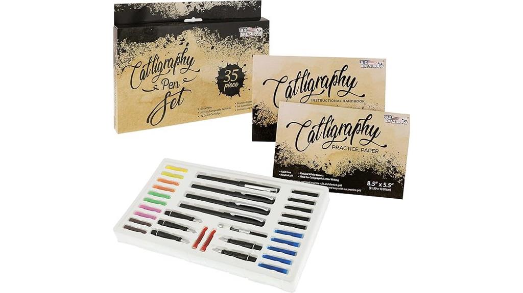 complete 35 piece calligraphy set