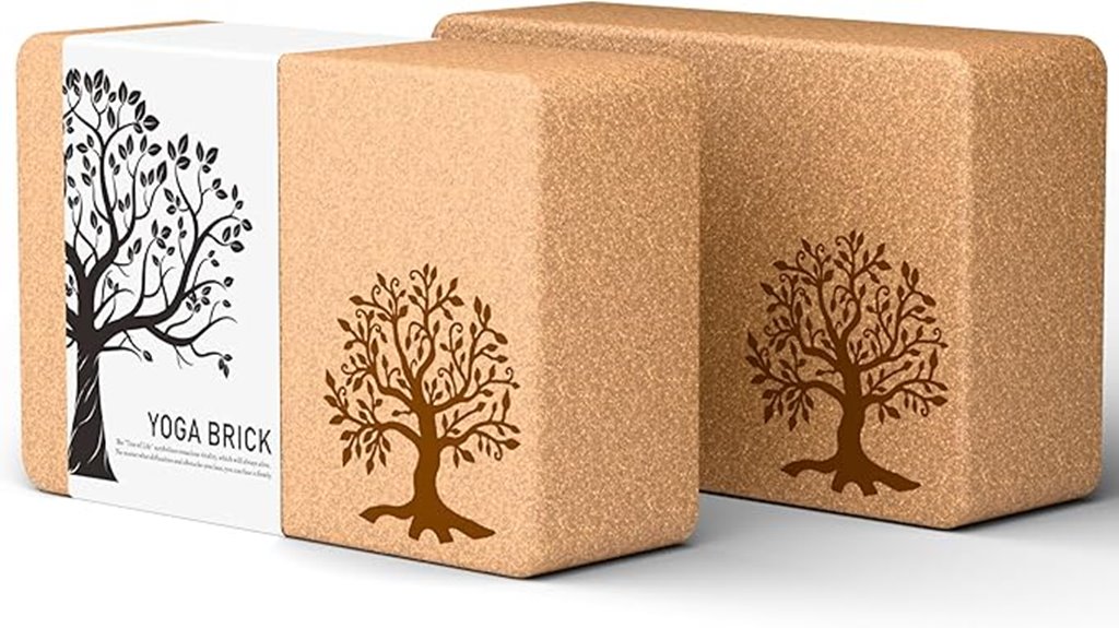 cork yoga blocks set