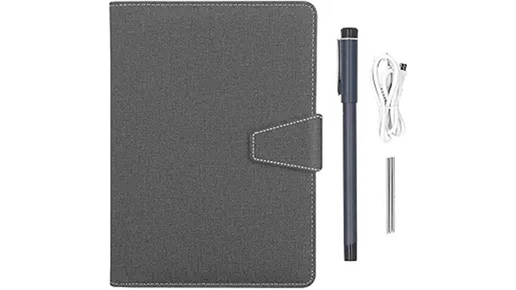 digital pen and notebook