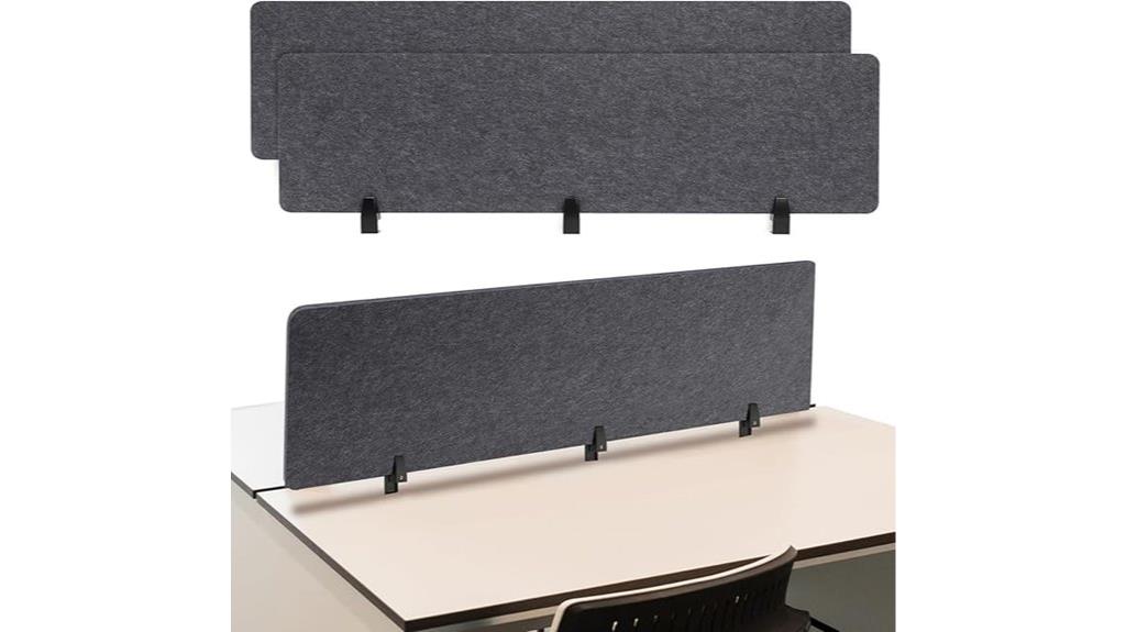 dual acoustic office dividers