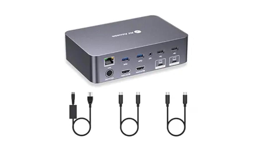dual monitor kvm dock