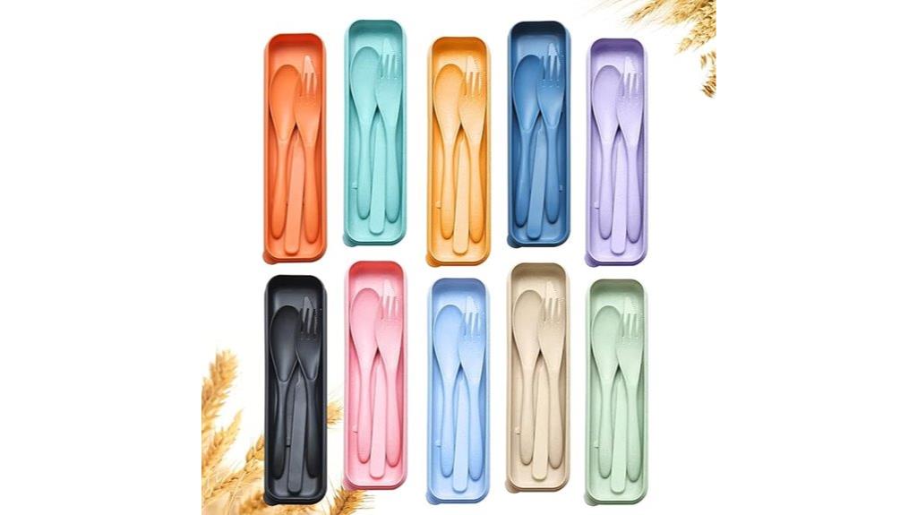 eco friendly travel utensil set