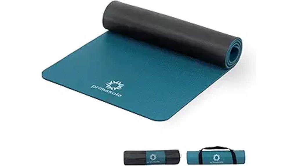 eco yoga mat with carrying strap