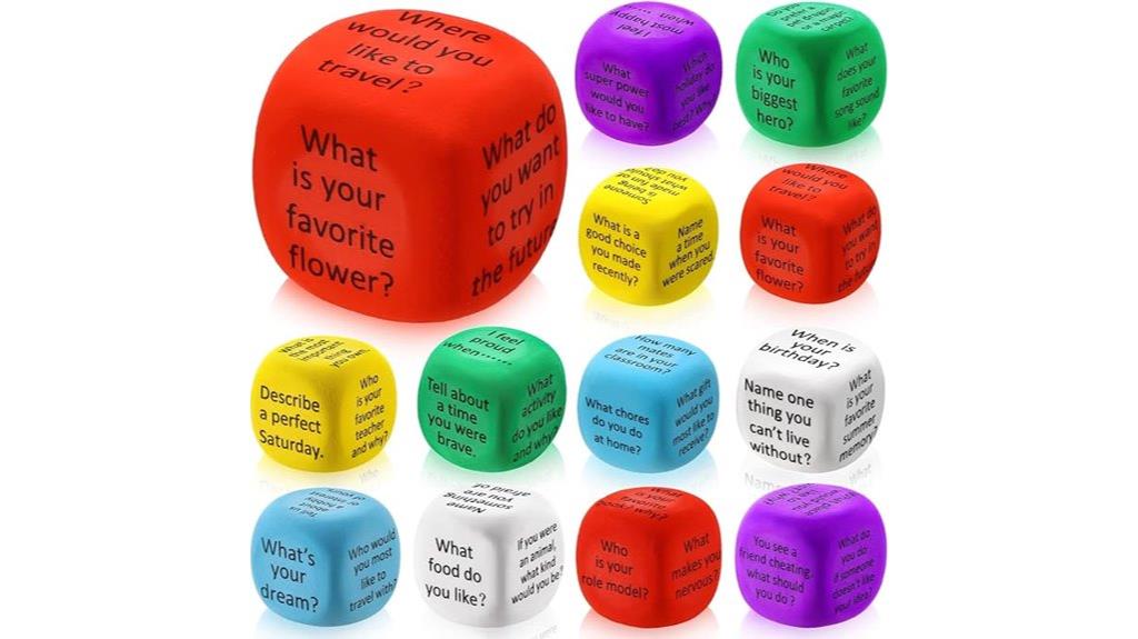 educational conversation cubes set