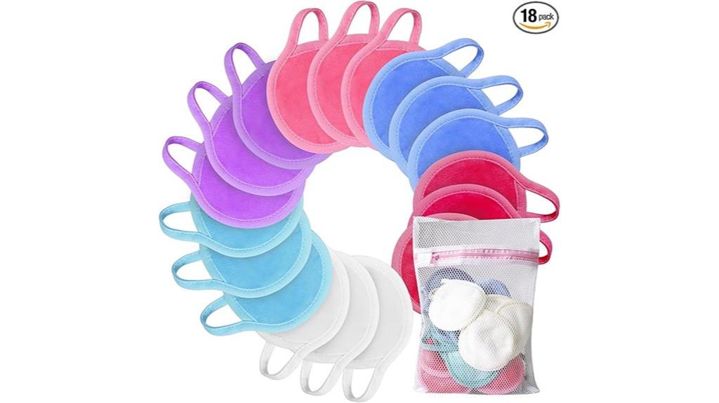 eighteen reusable pads pack