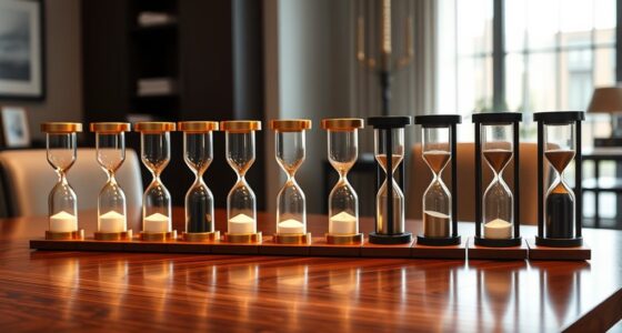 elegant office hourglass collection