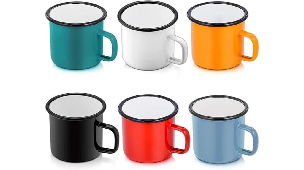 enamel camping coffee mugs