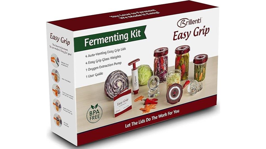 fermentation kit with lids