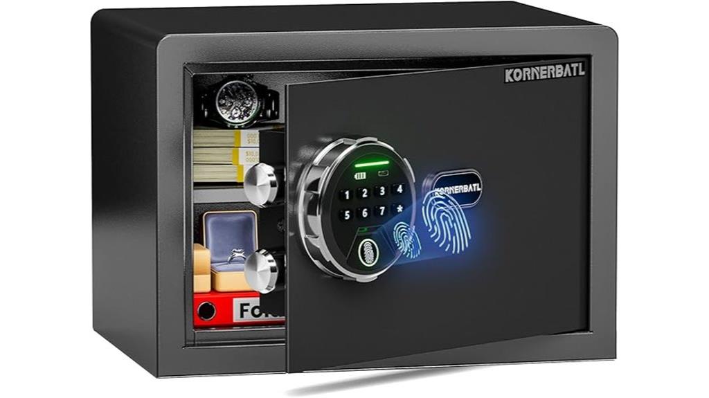 fingerprint enabled smart safe