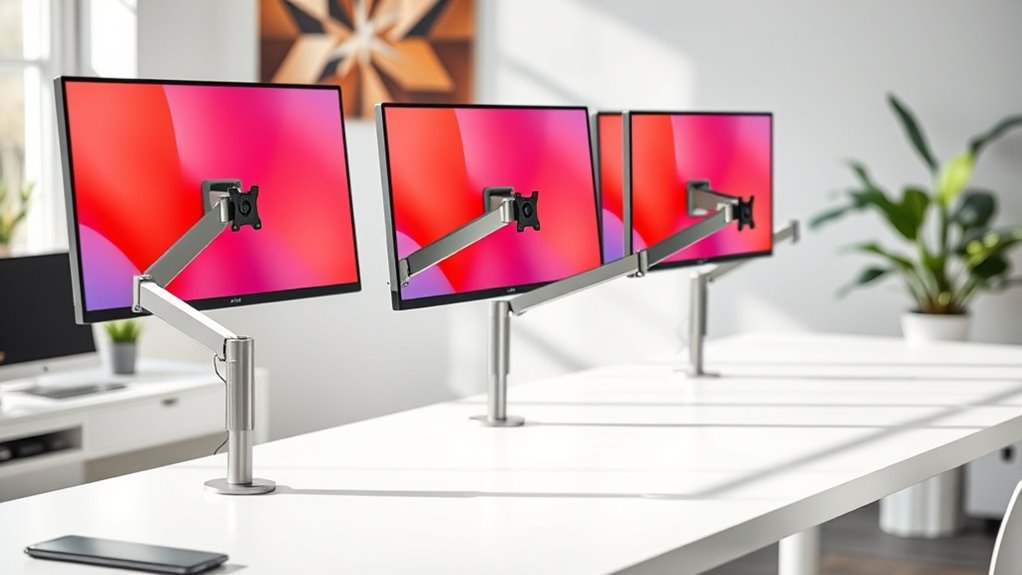 flexible stable monitor arms