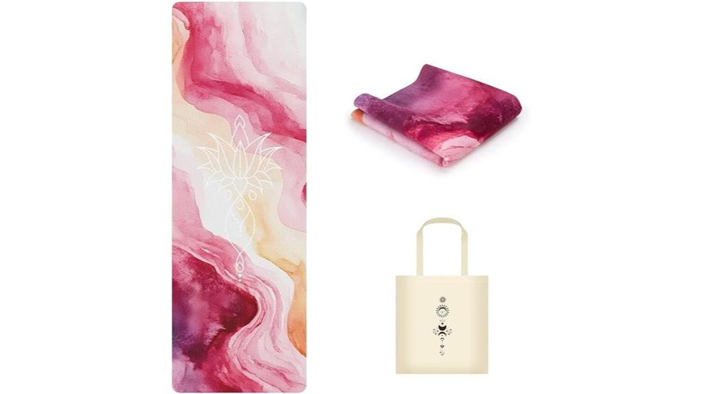 foldable suede yoga mat