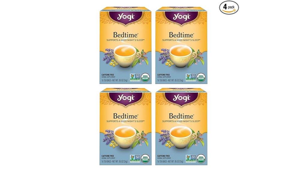 four pack yogi bedtime tea