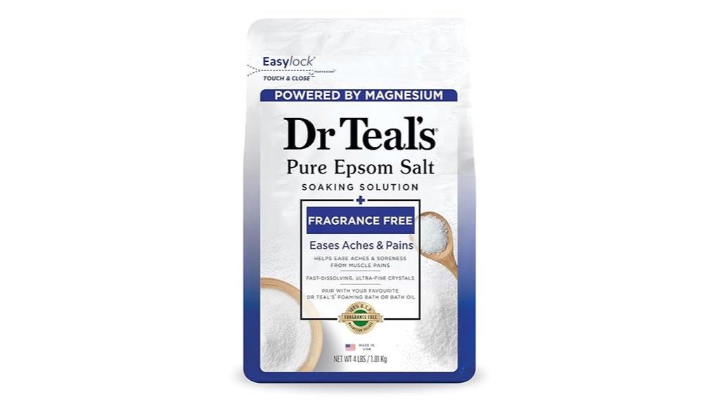 fragrance free epsom magnesium soak