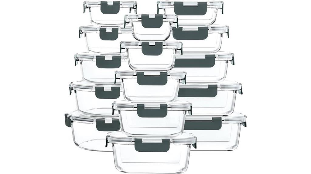 glass containers with lids