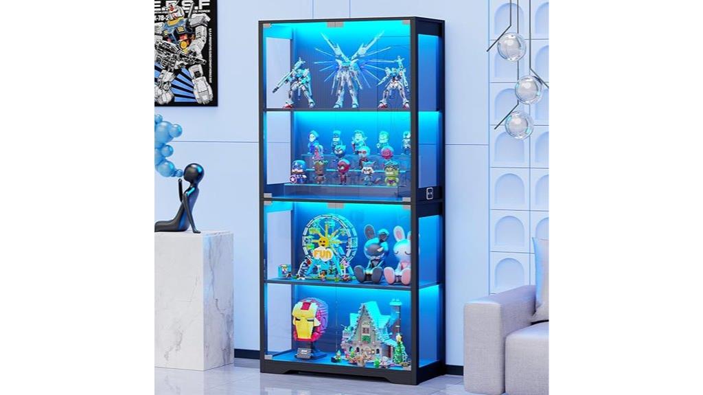 glass doors curio cabinet