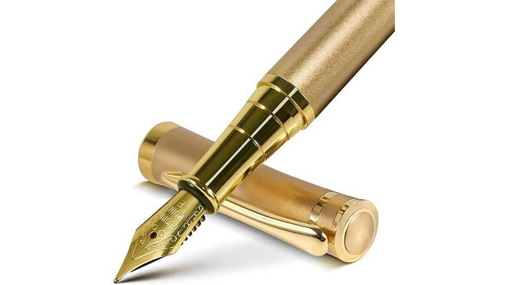 gold finished fine nib fountain