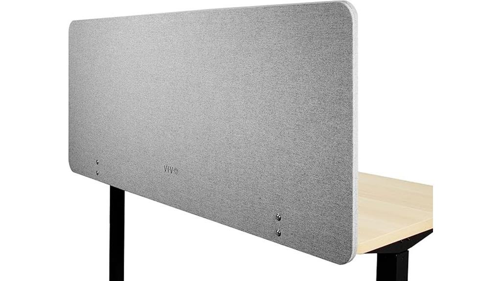 gray clamp on privacy panel