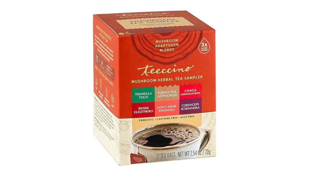 herbal mushroom tea sampler