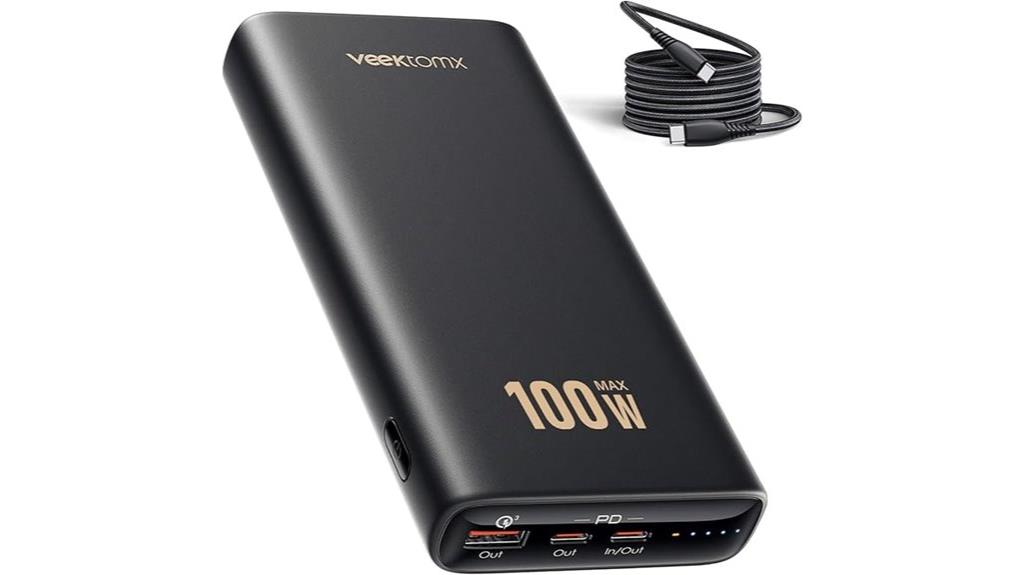 high capacity 100w power bank