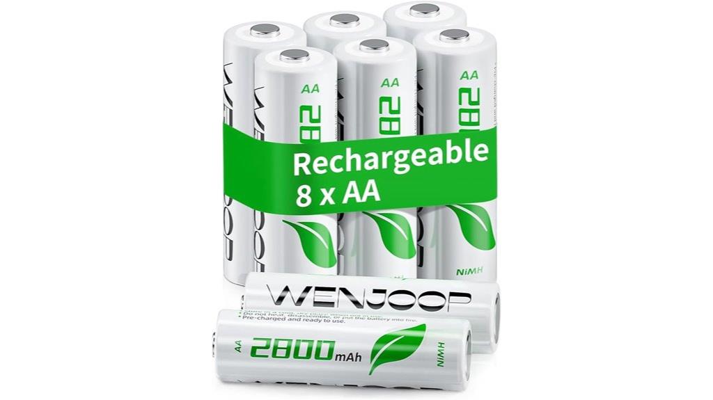 high capacity rechargeable aa batteries