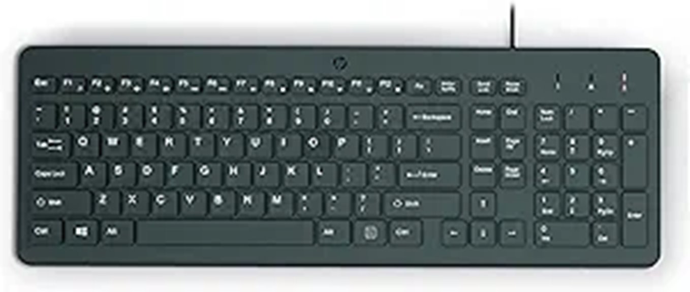 hp wired numeric keyboard
