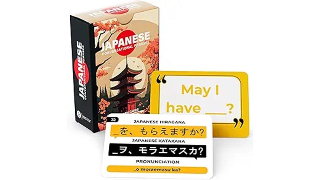 japanese beginner phrase flash cards