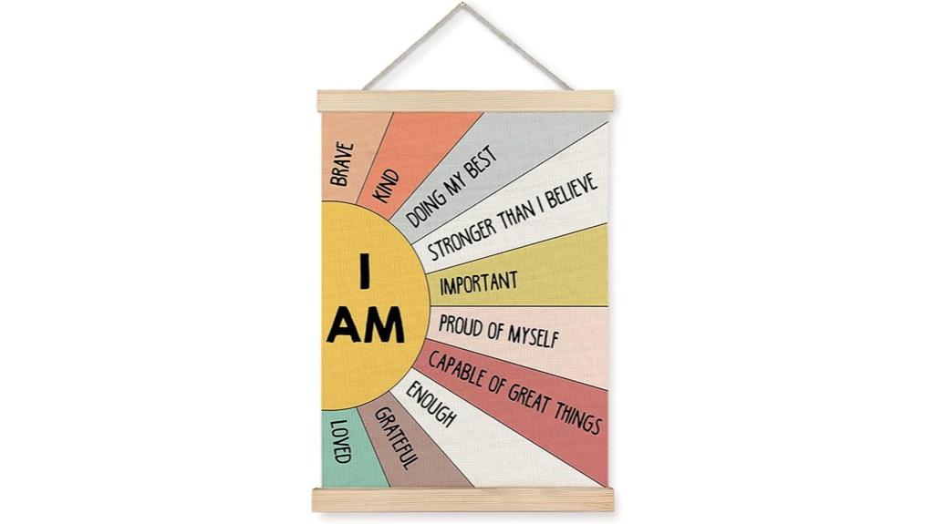 kids affirmation wall decor