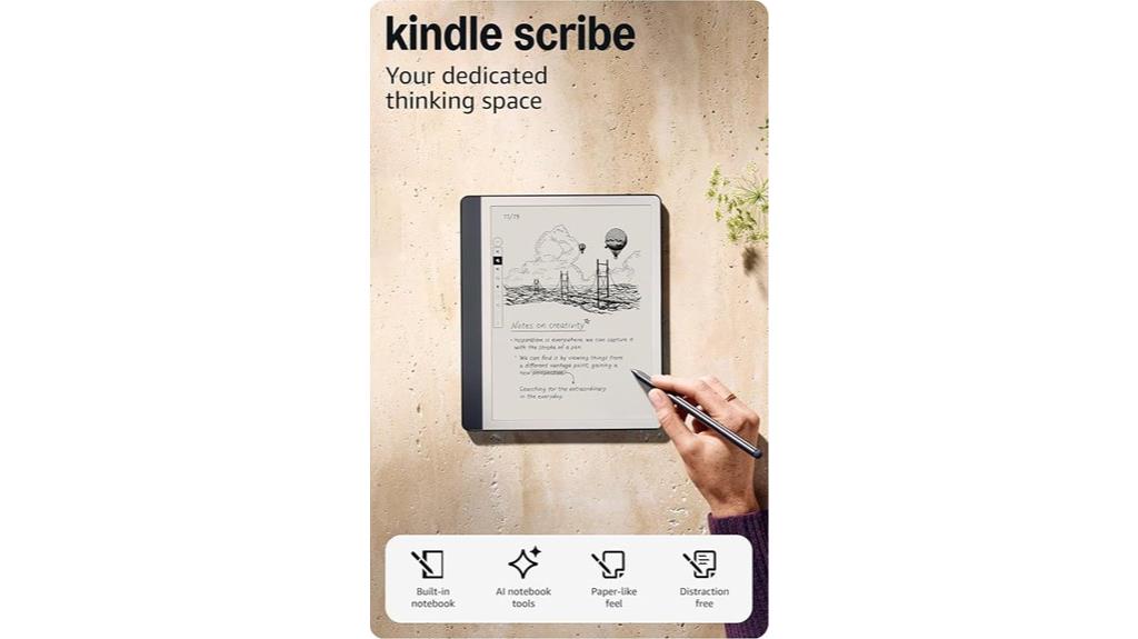kindle scribe note taking