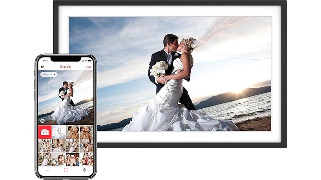 large touchscreen wifi frame