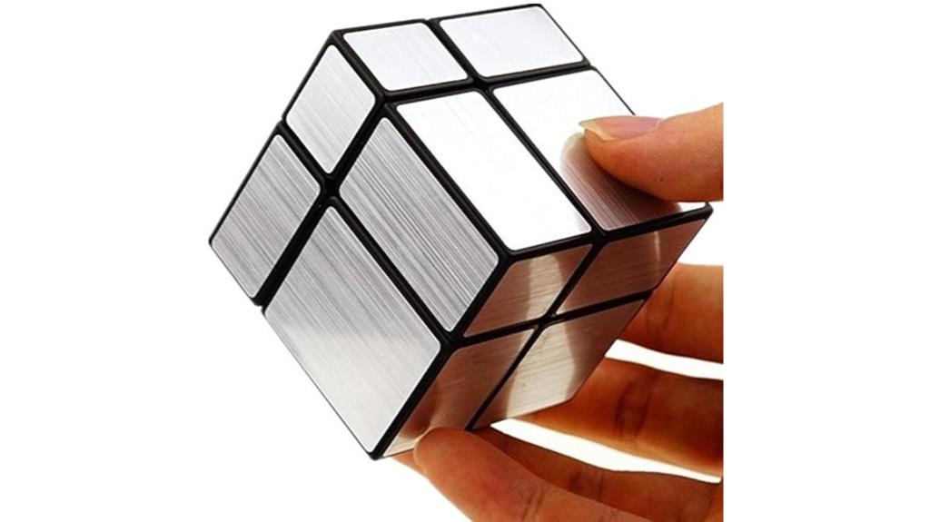 mirror black and silver