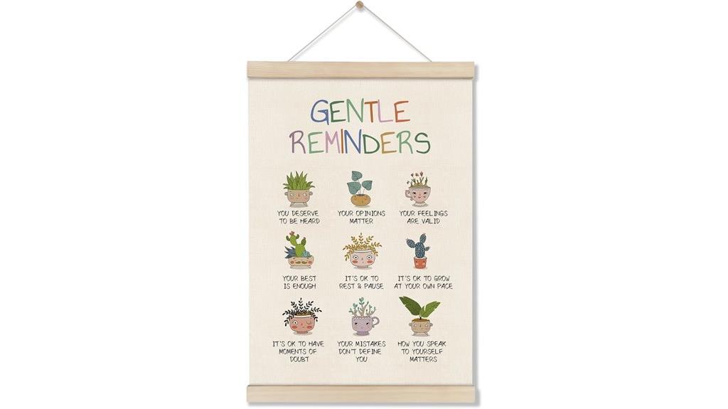 motivational affirmation wall art