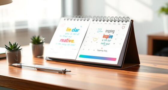 motivational desk calendar selection