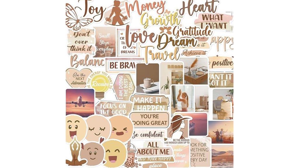motivational quote sticker pack