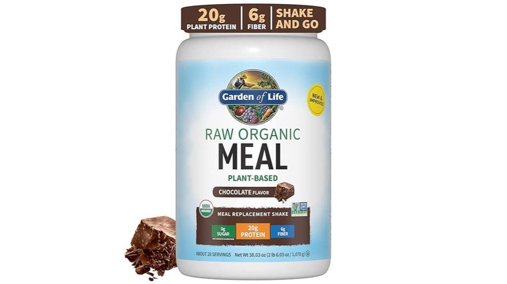 organic chocolate meal shake