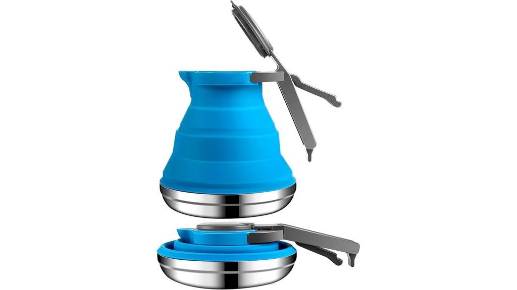 portable collapsible camping kettle