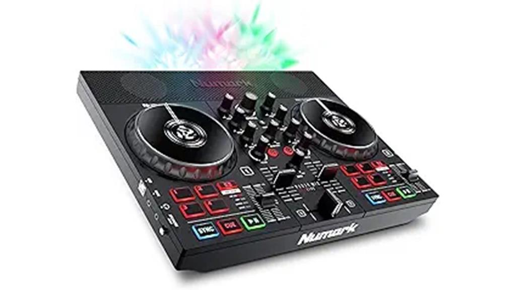 portable dj controller set