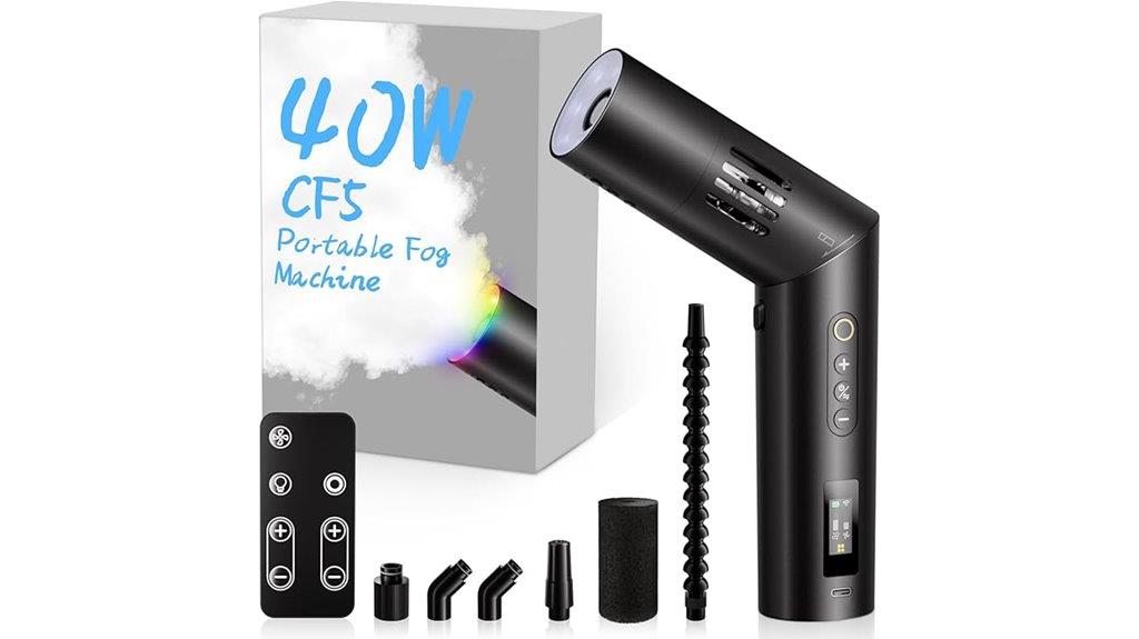 portable fog machine remote