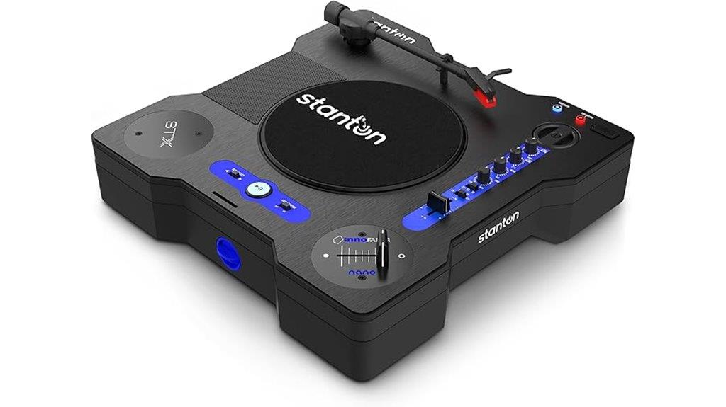 portable stanton stx turntable