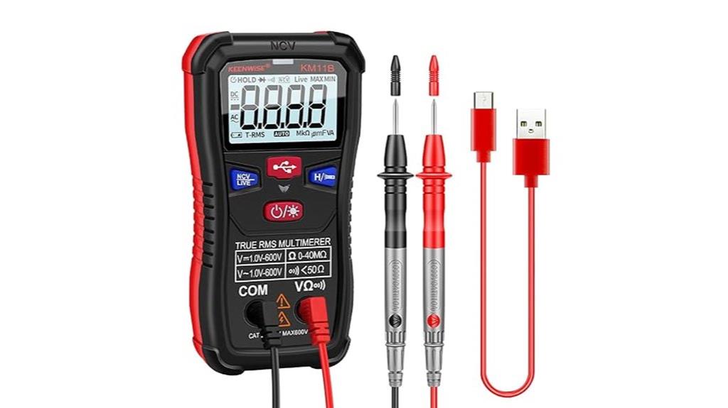rechargeable digital multimeter