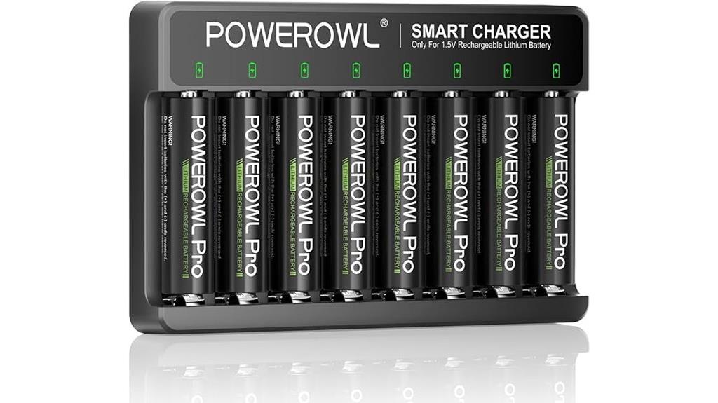 rechargeable lithium aa batteries