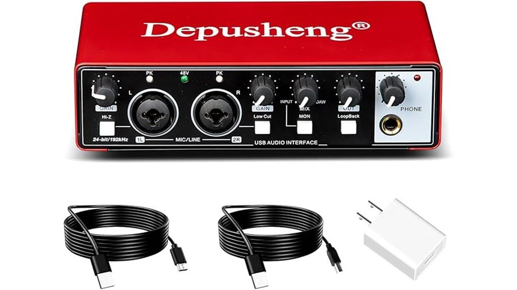 red usb music interface