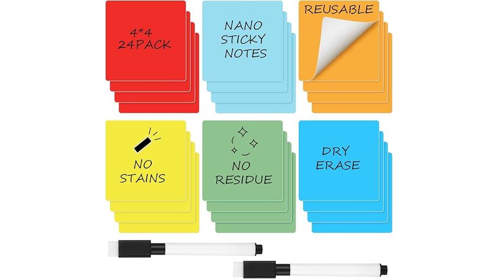 reusable dry erase sticky notes