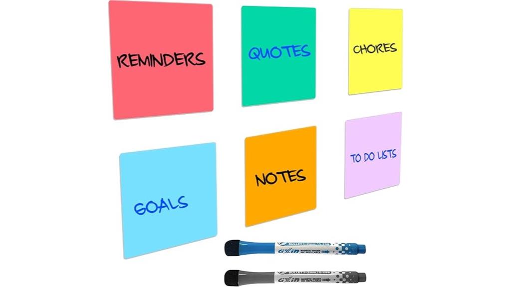 reusable mini whiteboard stickers