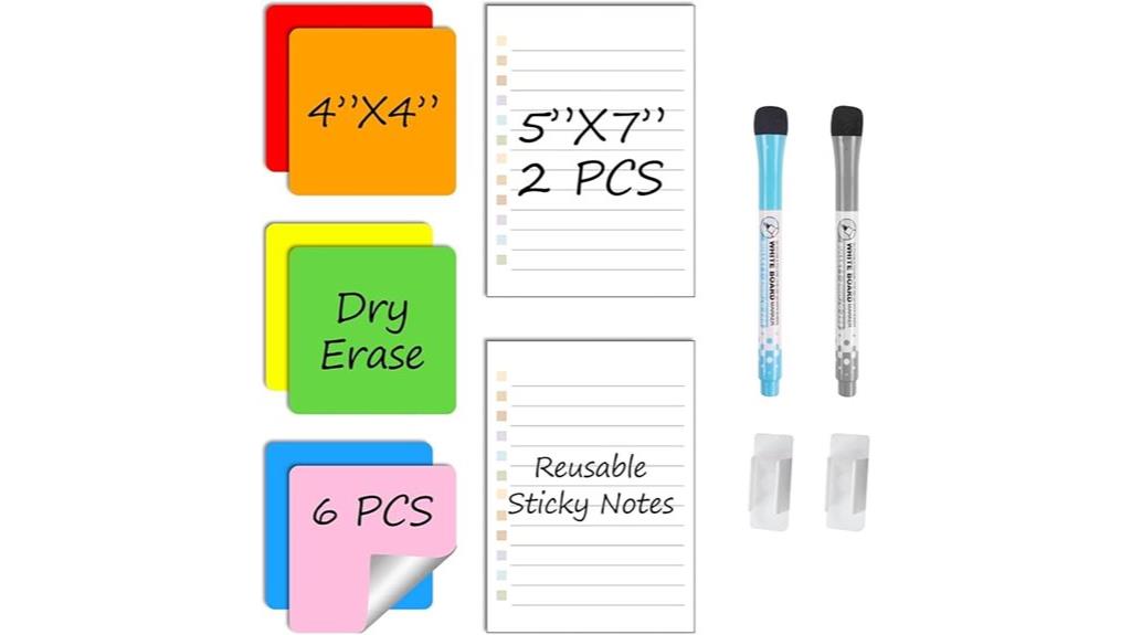 reusable writing surface set