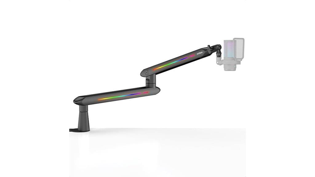 rgb microphone boom arm