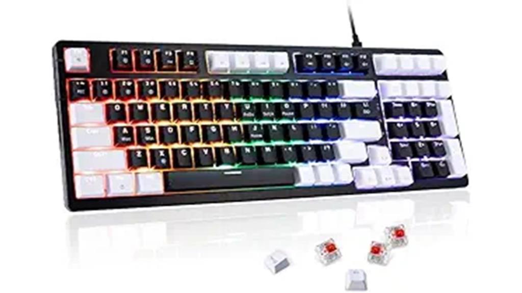 rgb red switch keyboard