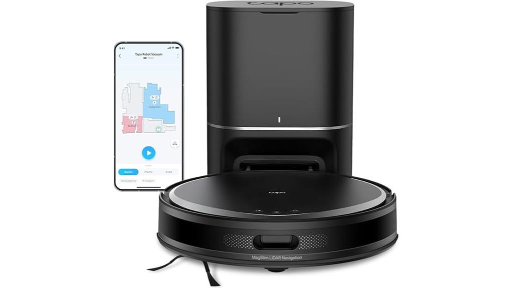 robot vacuum with self emptying