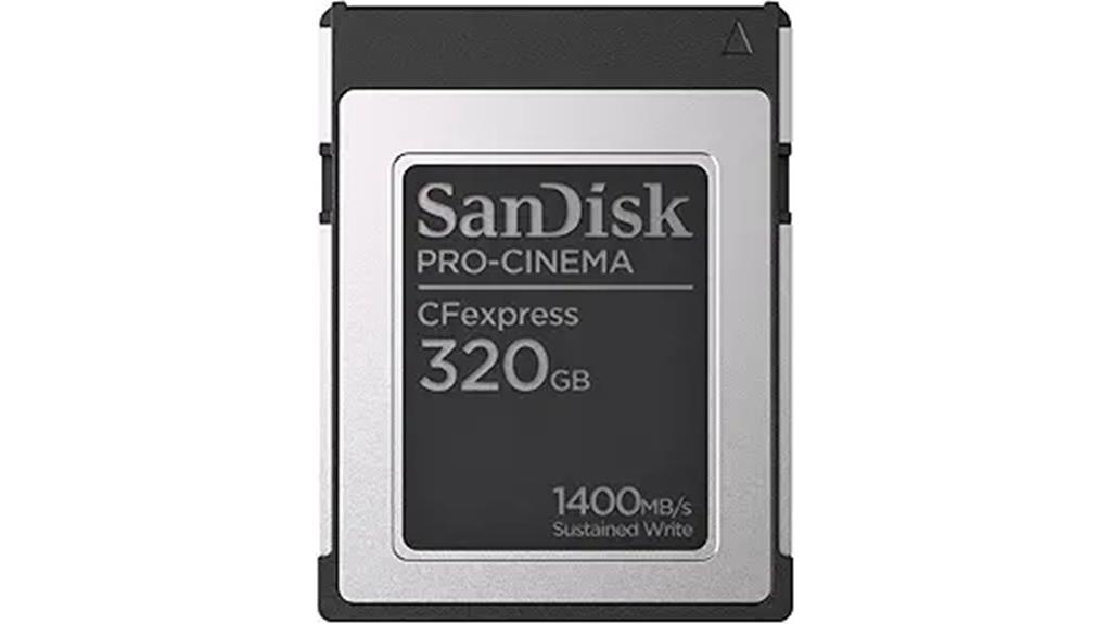 sandisk 320gb cfexpress card