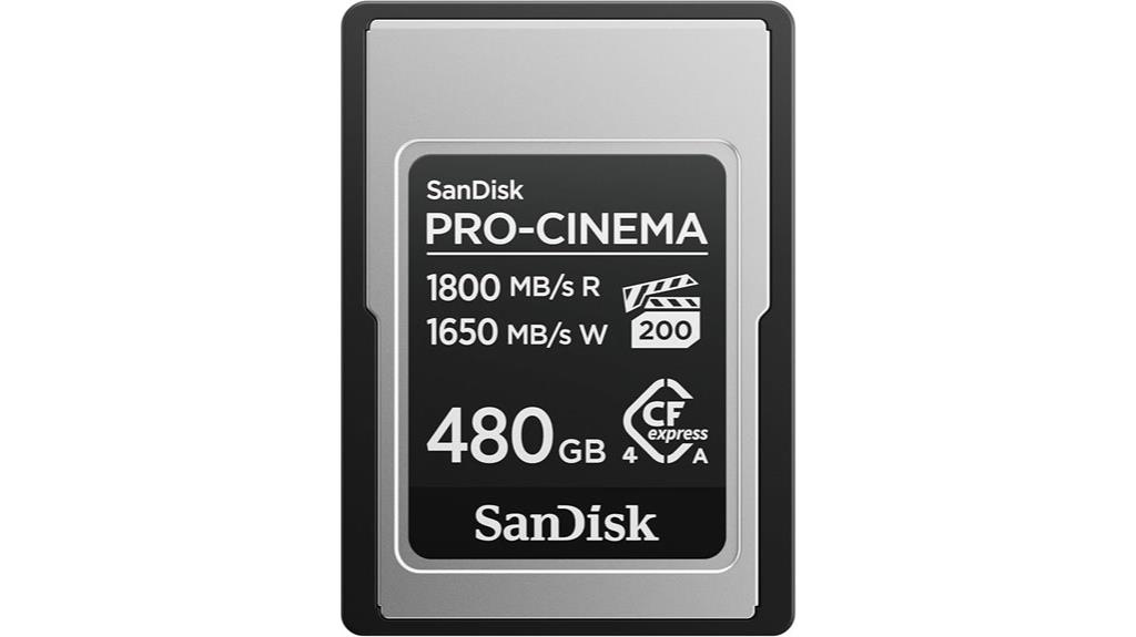 sandisk 480gb cfexpress card